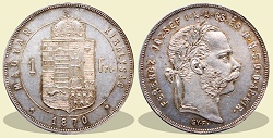 1870-es 1 forint GYF (Gyulafehérvár) - (1870 1 forint)