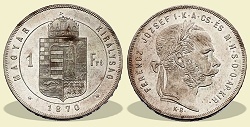 1870-es 1 forint KB (Körmöcbánya) - (1870 1 forint)