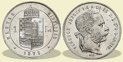 1873-as 1 forint KB (Körmöcbánya) - (1873 1 forint)
