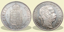 1876-os 1 forint KB (Körmöcbánya) - (1876 1 forint)