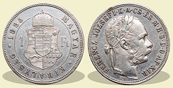 1885-ös 1 forint KB (Körmöcbánya) - (1885 1 forint)