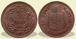 1881-es 1 krajczár - (1881 1 krajczar)