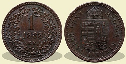 1888-as 1 krajczár - (1888 1 krajczar)