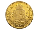 1890-es 4 forint / 10 frank - (1890 4 forint / 10 frank)