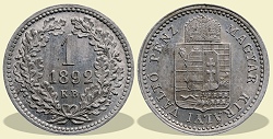 Alumnium prbaveret 1892-es 1 krajcr - (1892 1 krajczar)