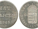 Vert vltozatos 1849-es 6 krajcr - (1849 6 krajczar)