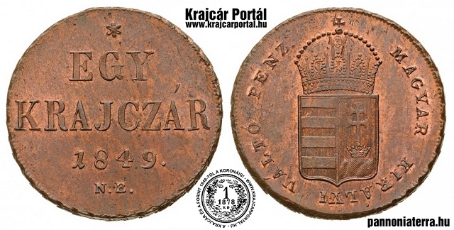 1849-es 1 krajcr - (1849 3 krajczar)